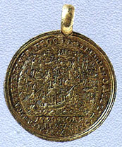 Officers' gold medal for the victory at Grengam in 1720