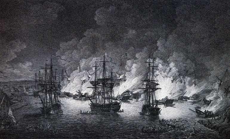 Battle in Chesma Bay. 1770
