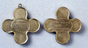 A gold officers' cross medal for the taking of the Ochakov fortress by storm in December, 1788. Obverse and reverse