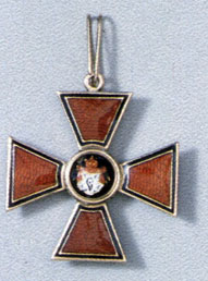 Badge (crosse) of the Order of St Vladimir