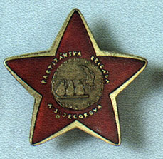 Foreign decorations of the Resistance awarded to Soviet citizens: the badge of Major A.Yegorov's partisan brigade (Czechoslovakia)