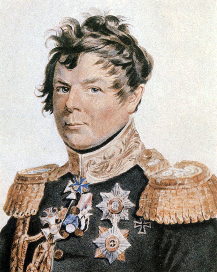 Русский генерал эпохи наполеоновских войн. Среди наград на левой стороне груди Кульмский крест